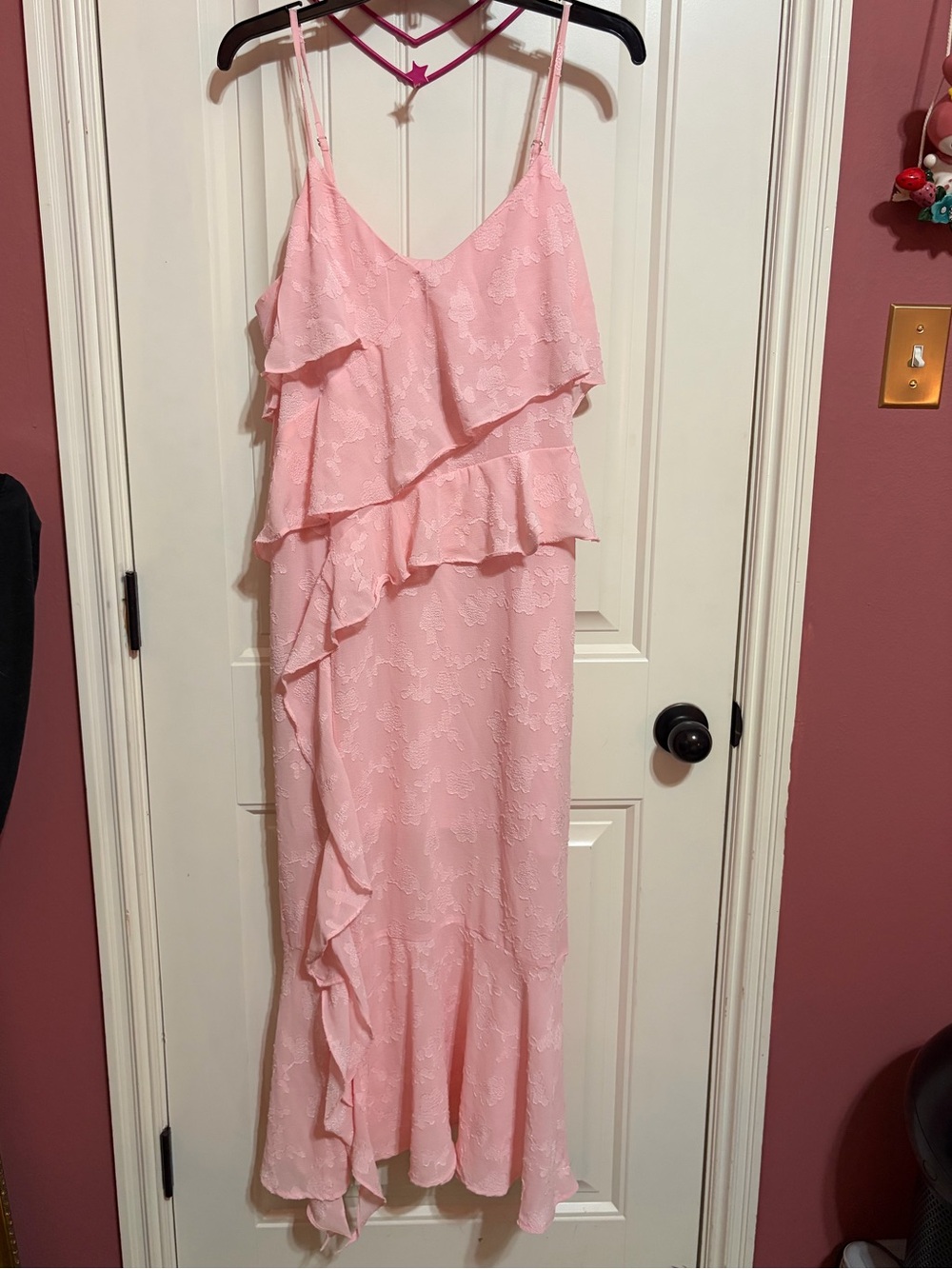 NWT Ruffled Maxi Dress